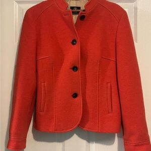 Bogner Women’s Wool Jacket – Burnt Orange Virgin Wool, Size 12